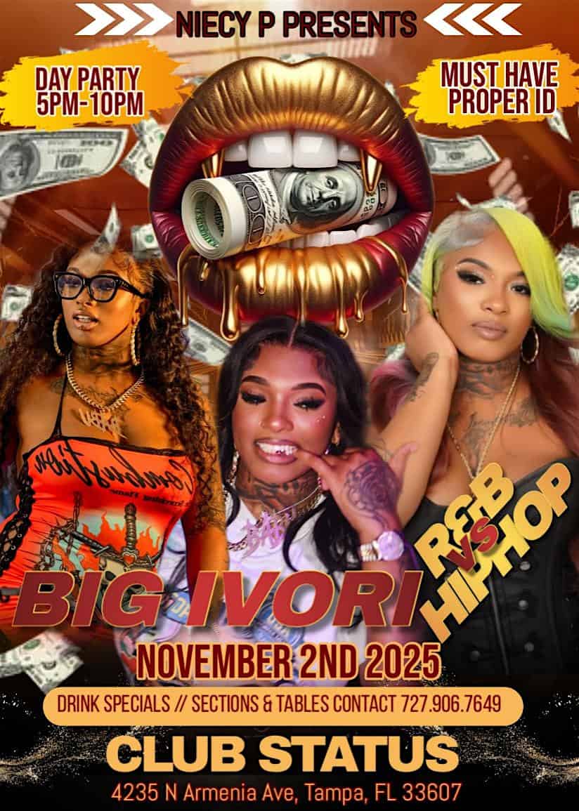BIG IVORI FROM BADDIES DAY PARTY at Status Night Club Tampa – Tampa, FL