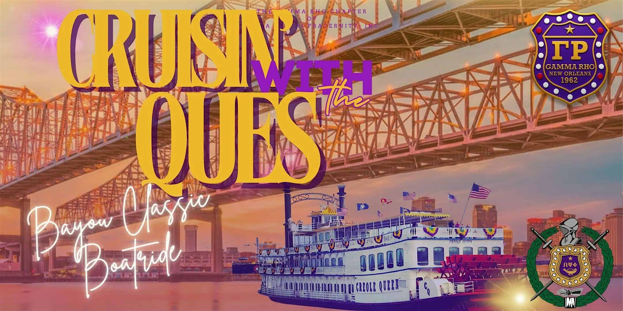 Cruising With the Ques at 1 Poydras St. New Orleans, LA 70130 – New Orleans, LA