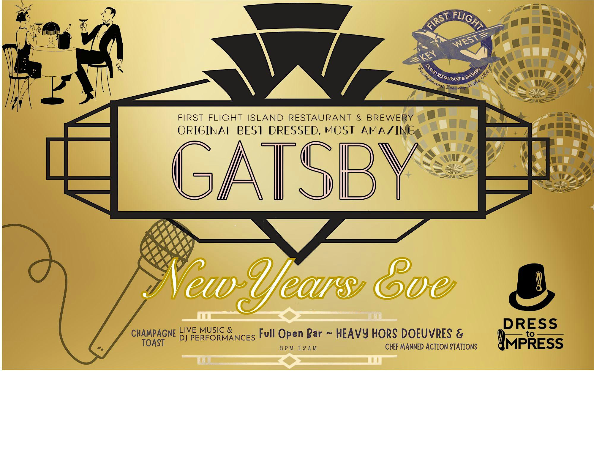 Great Gatsby NYE 2026 at First Flight Island Restaurant & Brewery – Key West, FL