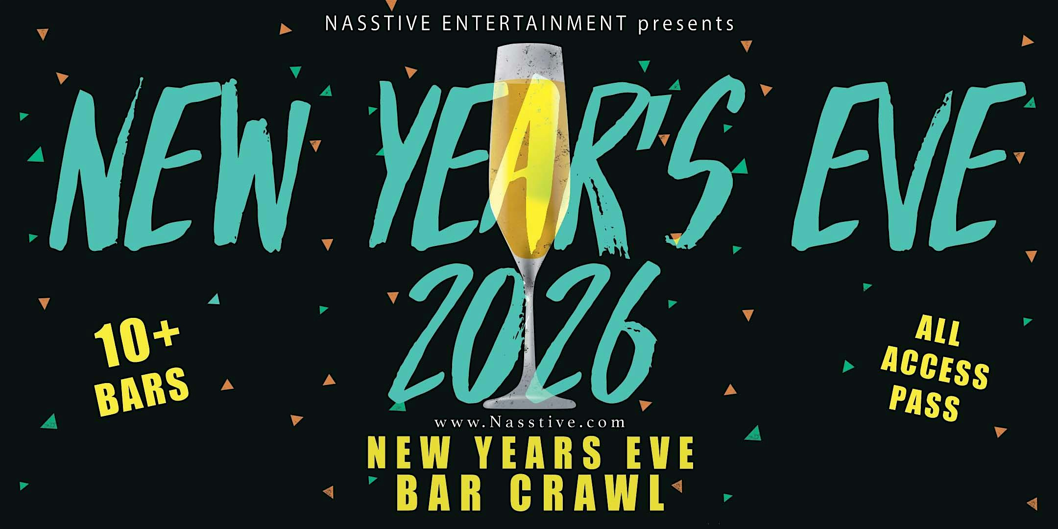 New Years Eve Hollywood NYE Bar Crawl – All Access Party Pass to 10+ Venues at St Felix Hollywood – Los Angeles, CA
