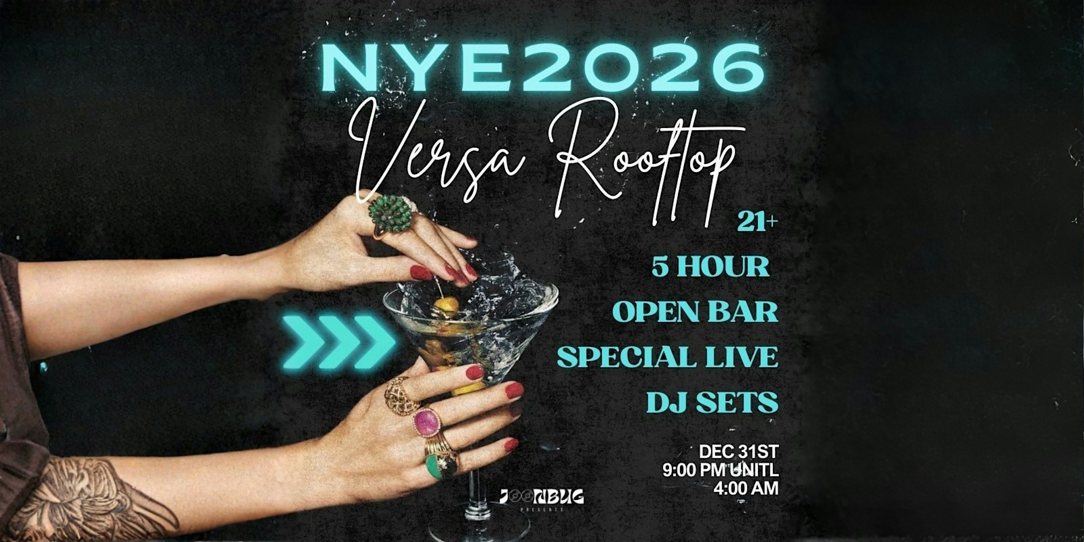Versa Rooftop NYE 2026 Party at 218 W 35th St – New York, NY