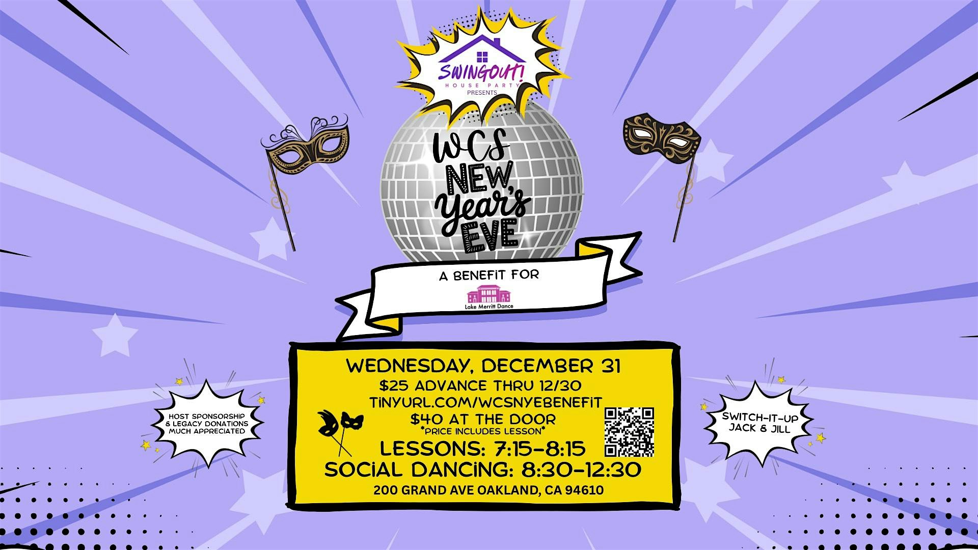 WCS New Year’s Eve at Lake Merritt Veterans Memorial Building – Oakland, CA