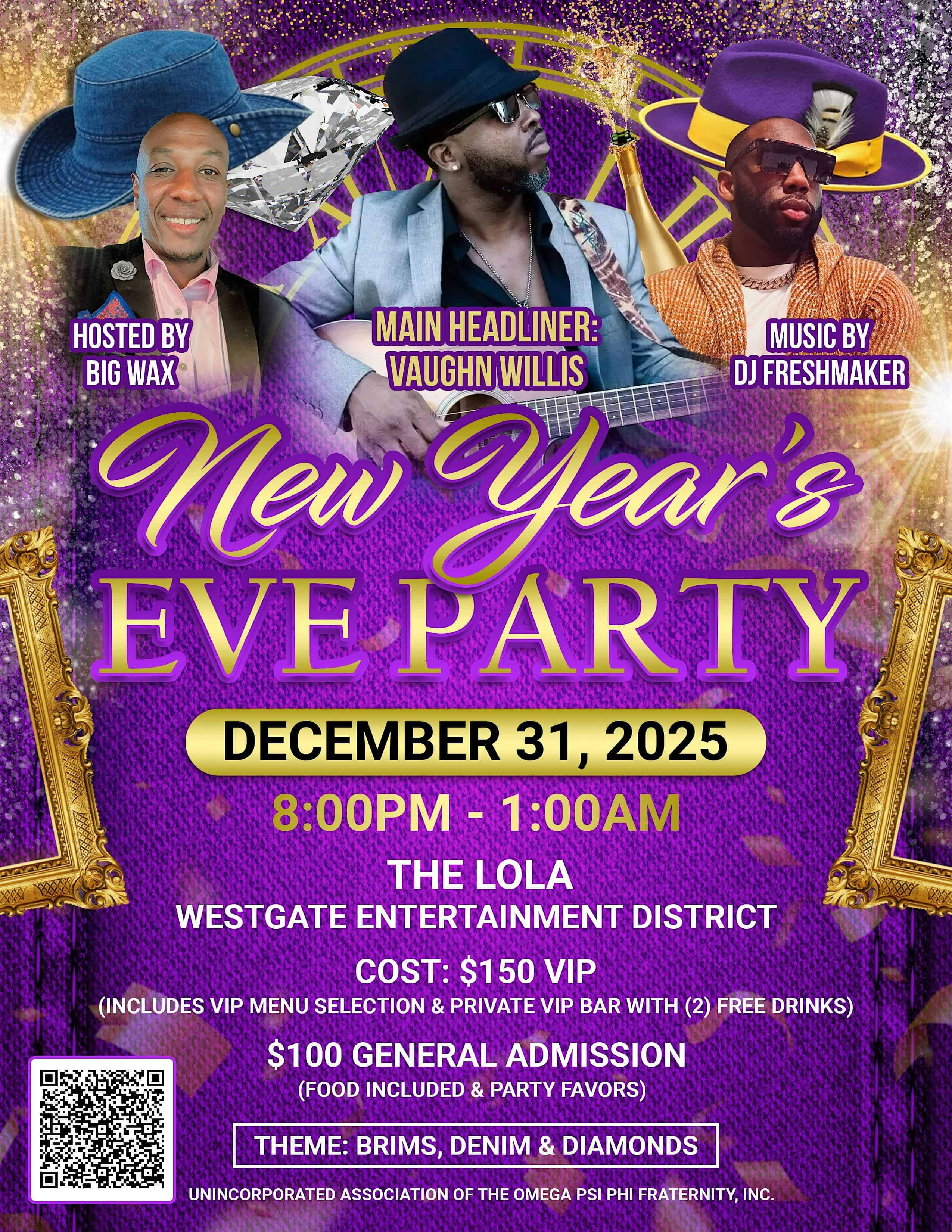 BRIMS, DENIM & DIAMONDS NYE PARTY at The Lola – Cocktail Lab & Eatery – Glendale, AZ