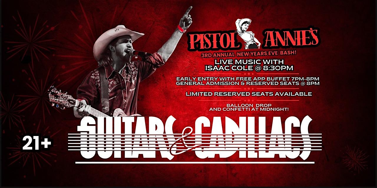 GUITARS & CADILLACS – RETRO PISTOL ANNIE – NEW YEARS EVE 2025 21+ONLY at Guitars and Cadillacs – Overland Park, KS