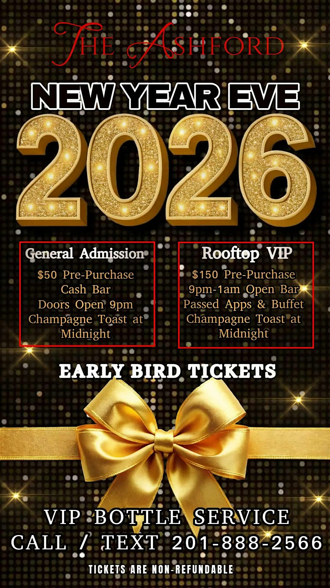 2026 NEW YEAR EVE @ THE ASHFORD at The Ashford – Jersey City, NJ