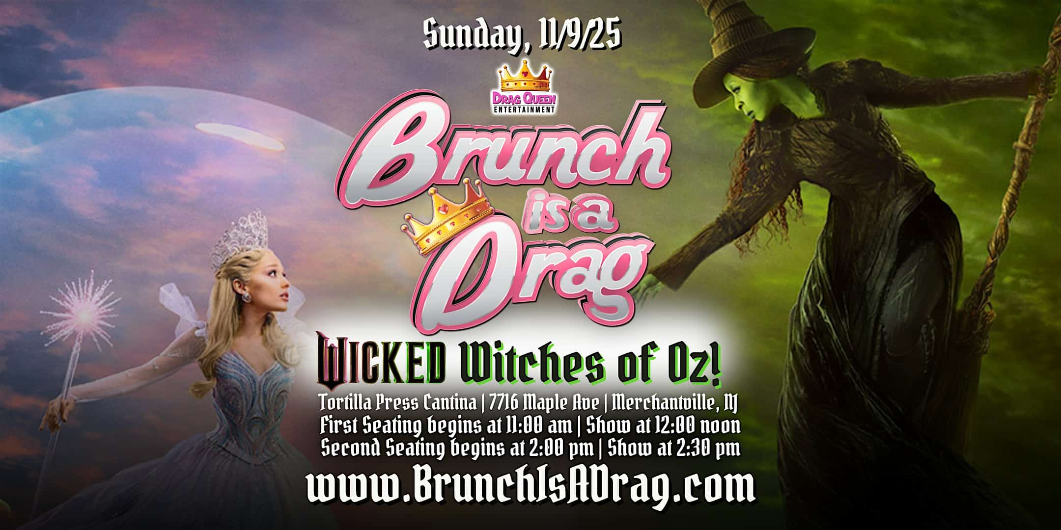 Brunch is a Drag at Tortilla Press Cantina – Wicked Drag Brunch at Tortilla Press Cantina – Merchantville, NJ