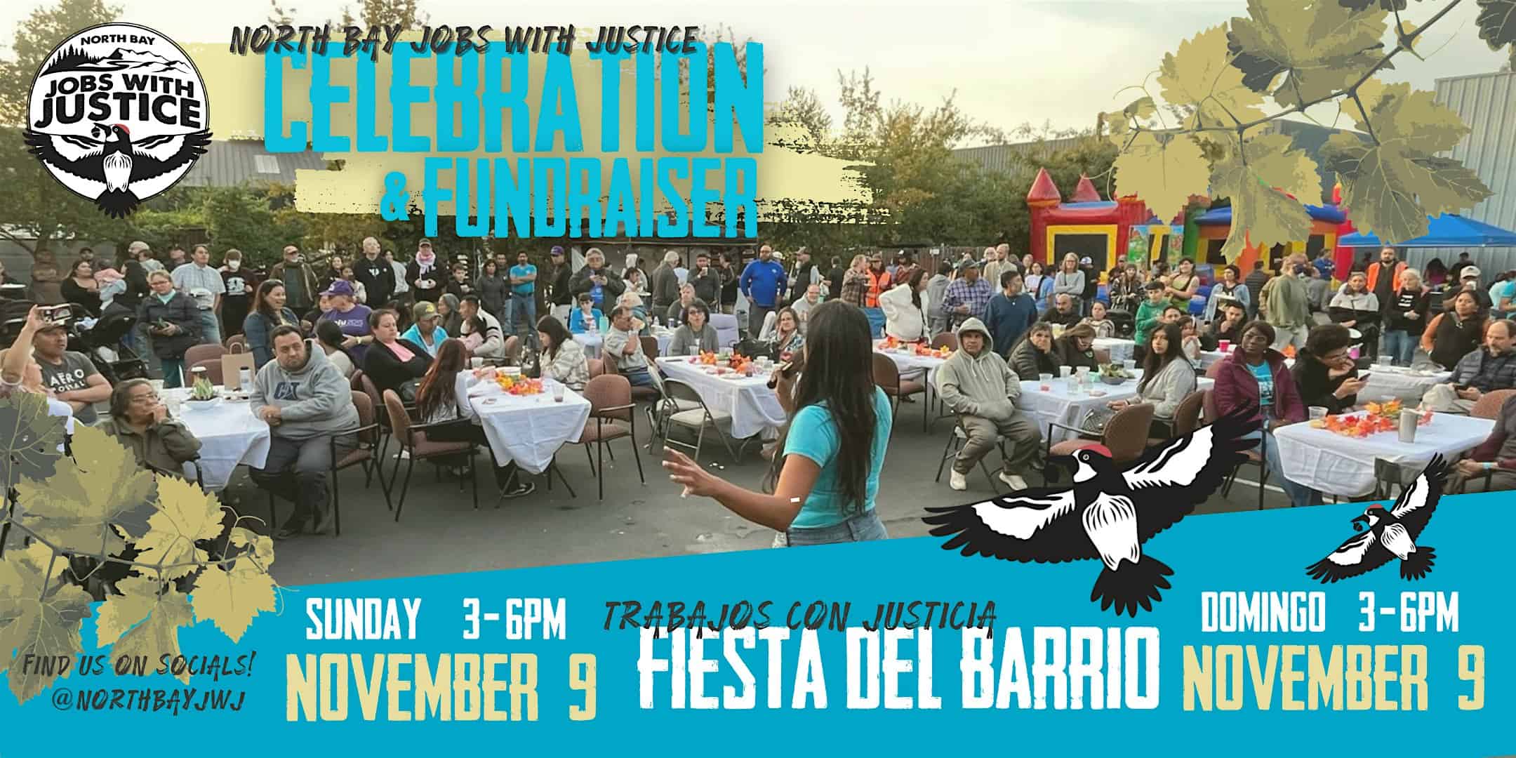 2025 North Bay Jobs with Justice Annual Fundraiser & Celebration at 1319 Central Ave – Santa Rosa, CA