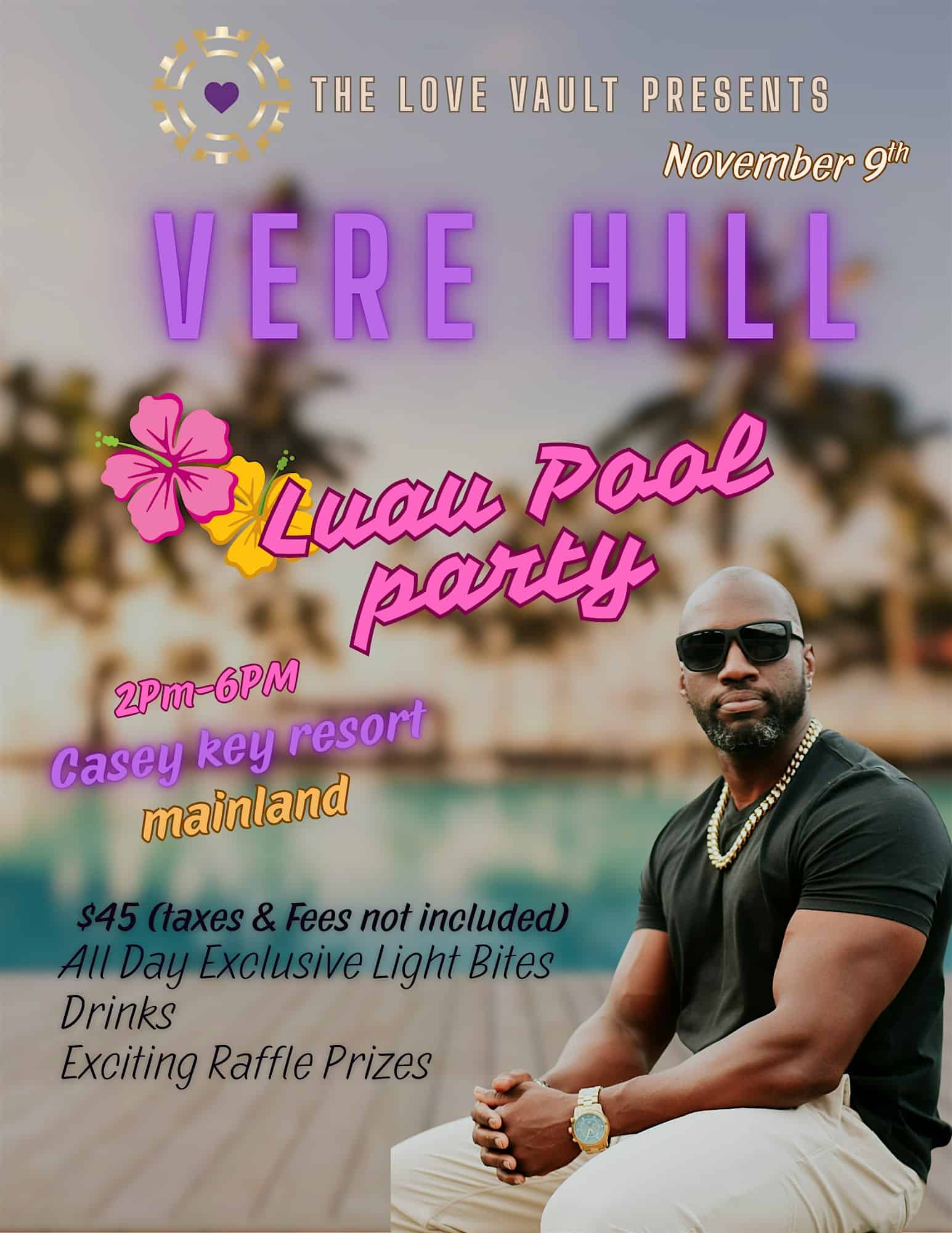 Singles Luau Pool Party 40+ at Casey Key Resorts – Mainland – Osprey, FL