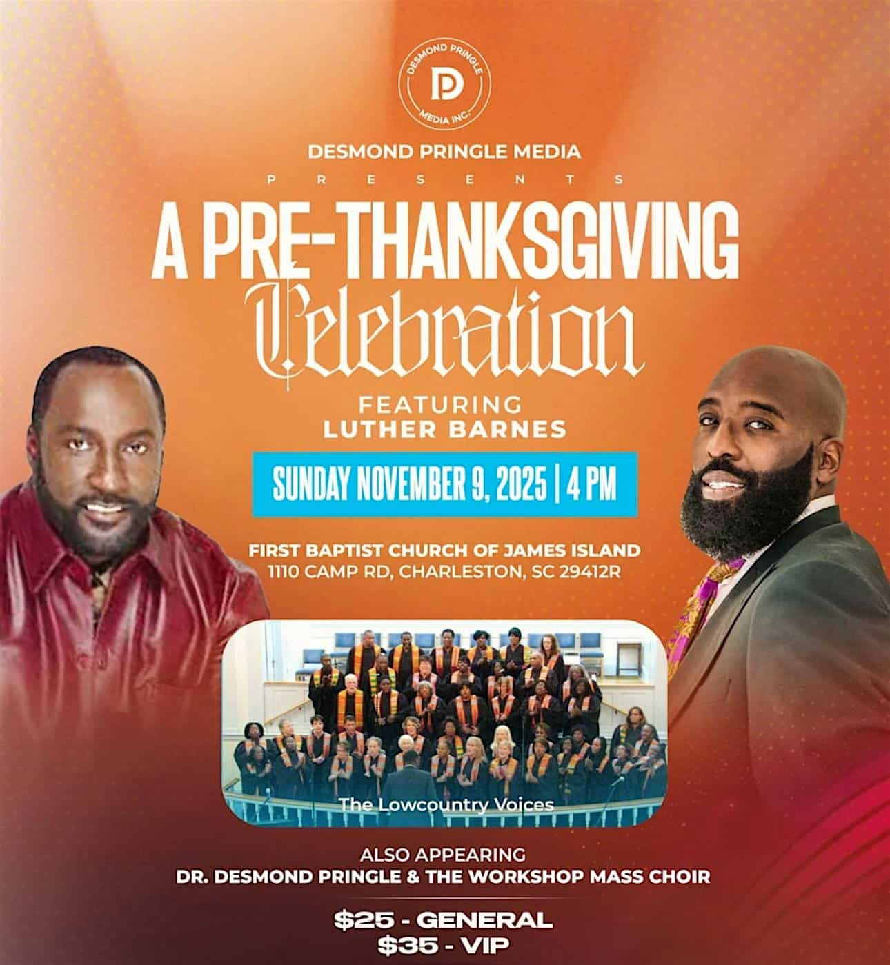 Pre-Thanksgiving Celebration 2025 at 1110 Camp Rd – Charleston, SC