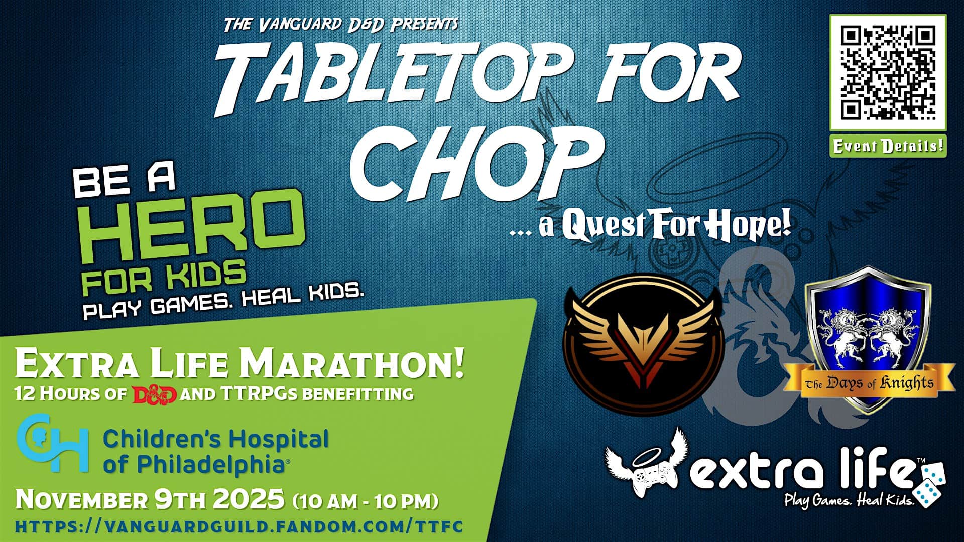 The Vanguard Presents: Tabletop for CHOP! at 173 E Main St – Newark, DE