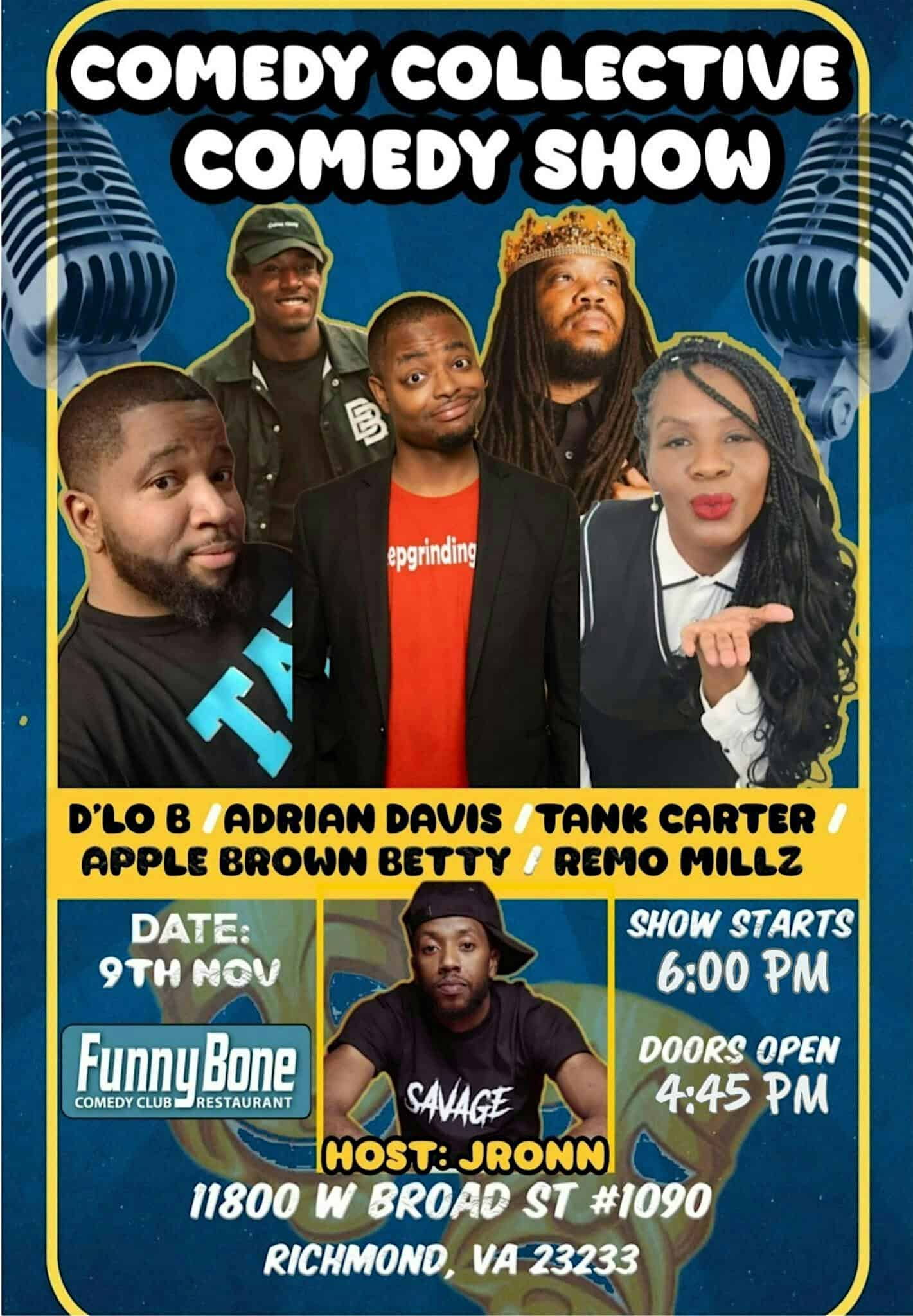 The Comedy Collective Comedy Show at Richmond Funny Bone – Richmond, VA