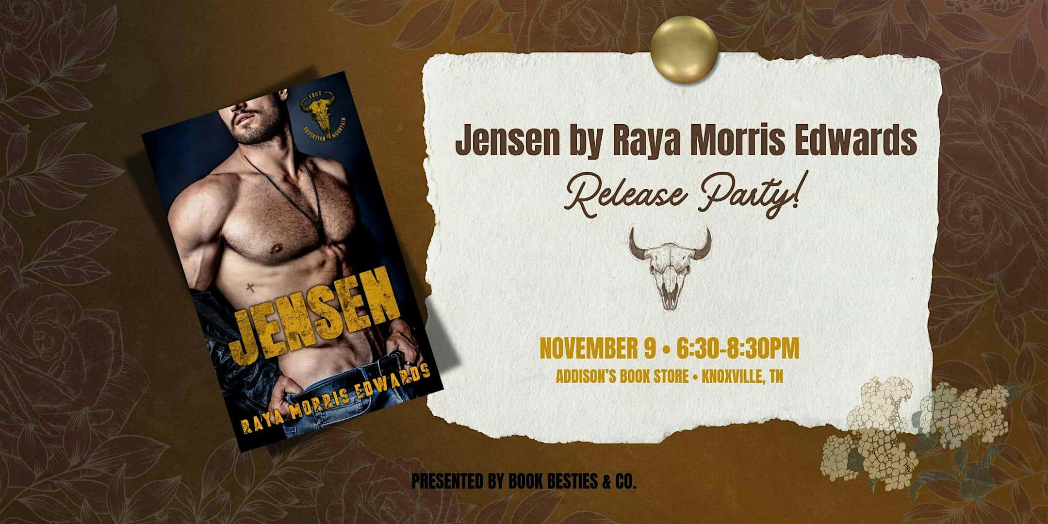 Jensen by Raya Morris Edwards Release Party at Addison’s Bookstore – Knoxville, TN