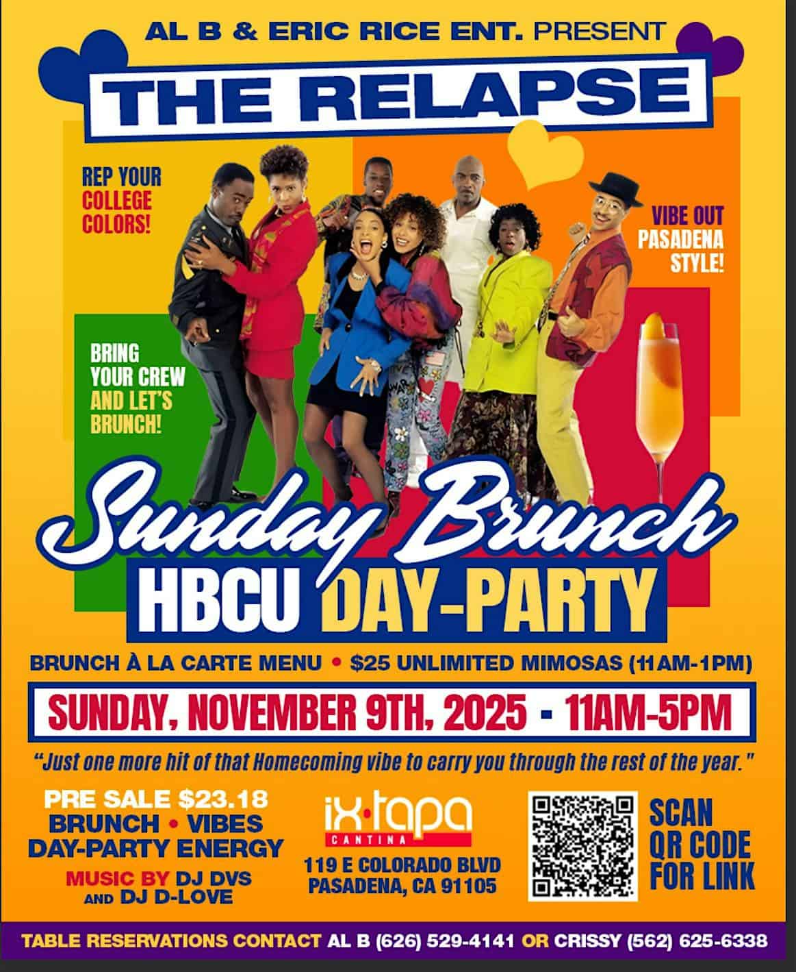 The Relapse Sunday Brunch Day Party at Ixtapa Cantina & Lounge – Pasadena, CA