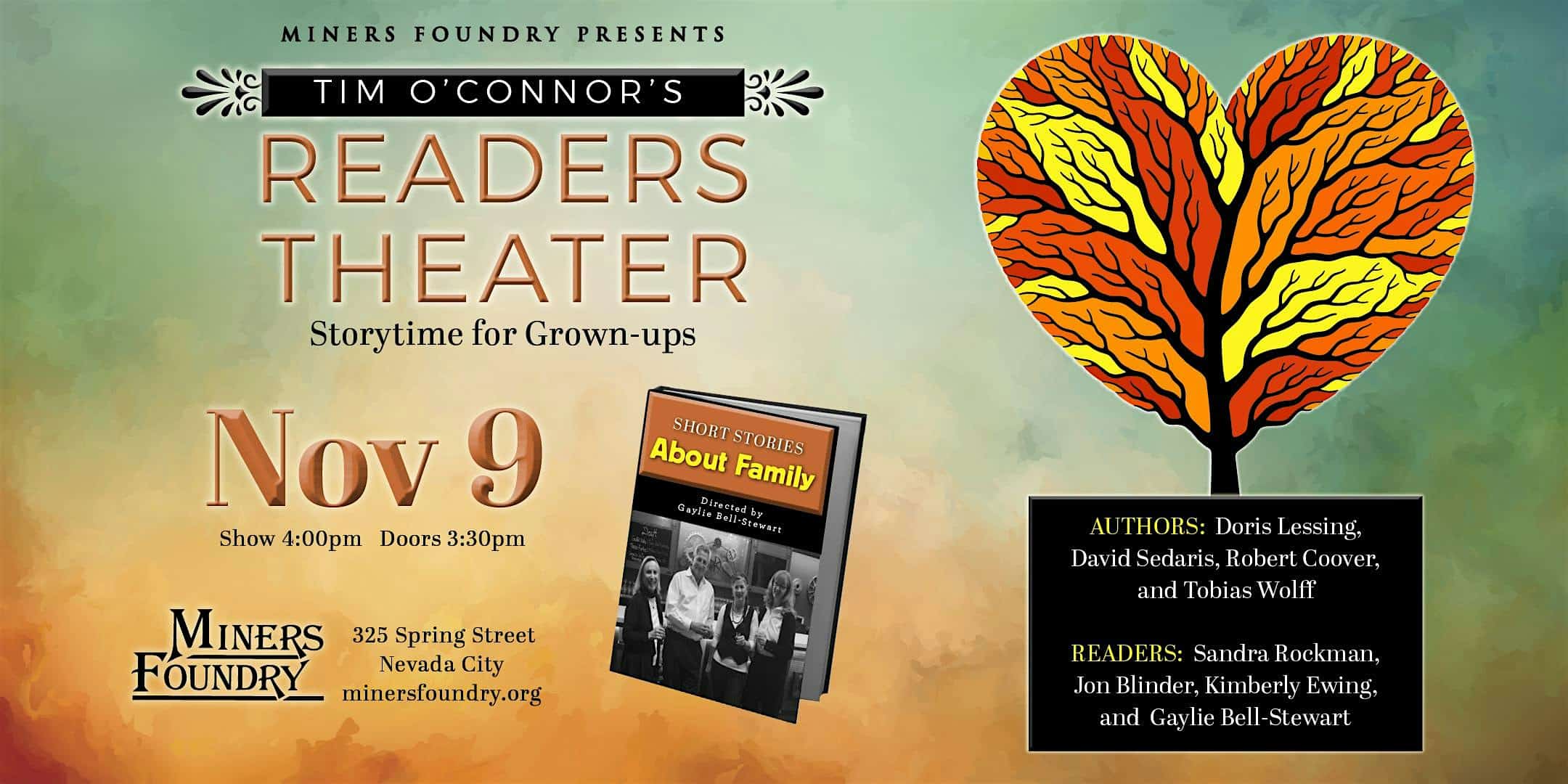 Readers Theater at Miners Foundry Cultural Center – Nevada City, CA