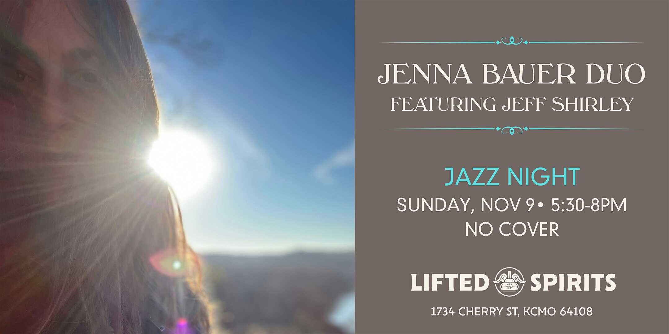 Jazz Night with Jenna Bauer Duo at Lifted Spirits Distillery – Kansas City, MO