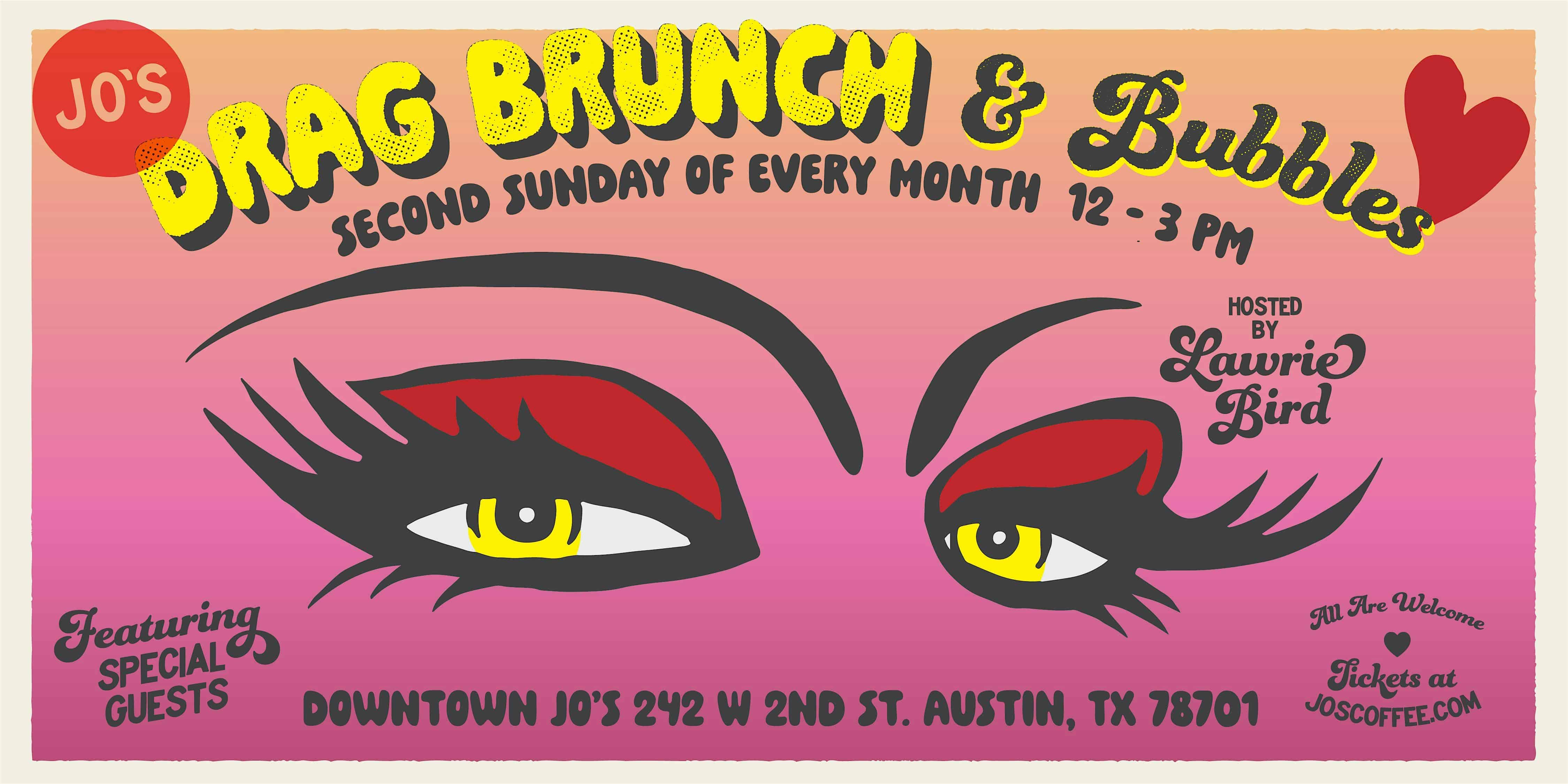 Drag Brunch & Bubbles (Downtown Jo’s) at Jo’s Coffee – Austin, TX