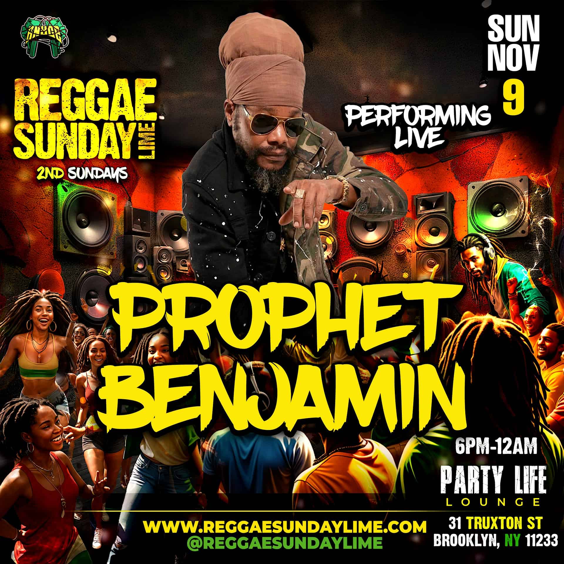 Reggae Sunday Lime at Party Life Lounge & Bar – Brooklyn, NY