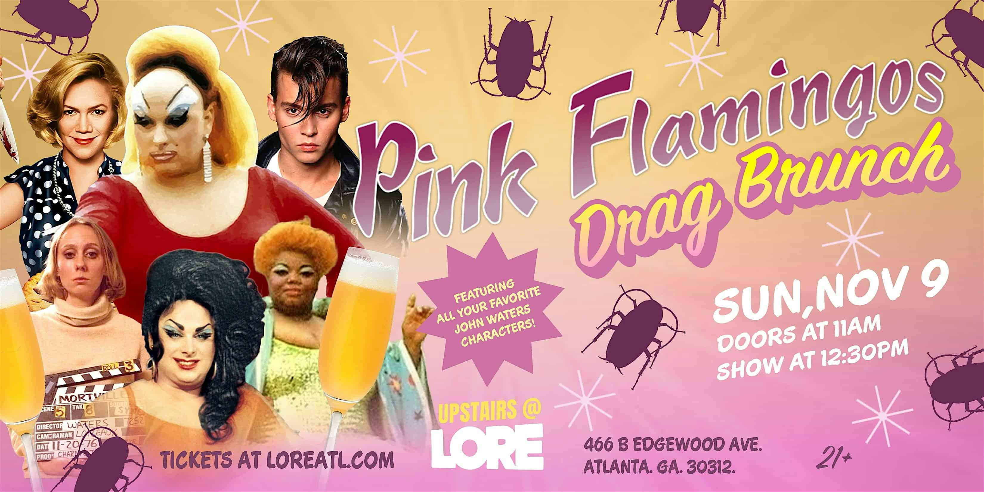 Pink Flamingos Drag Brunch @ Lore at Lore – Atlanta, GA