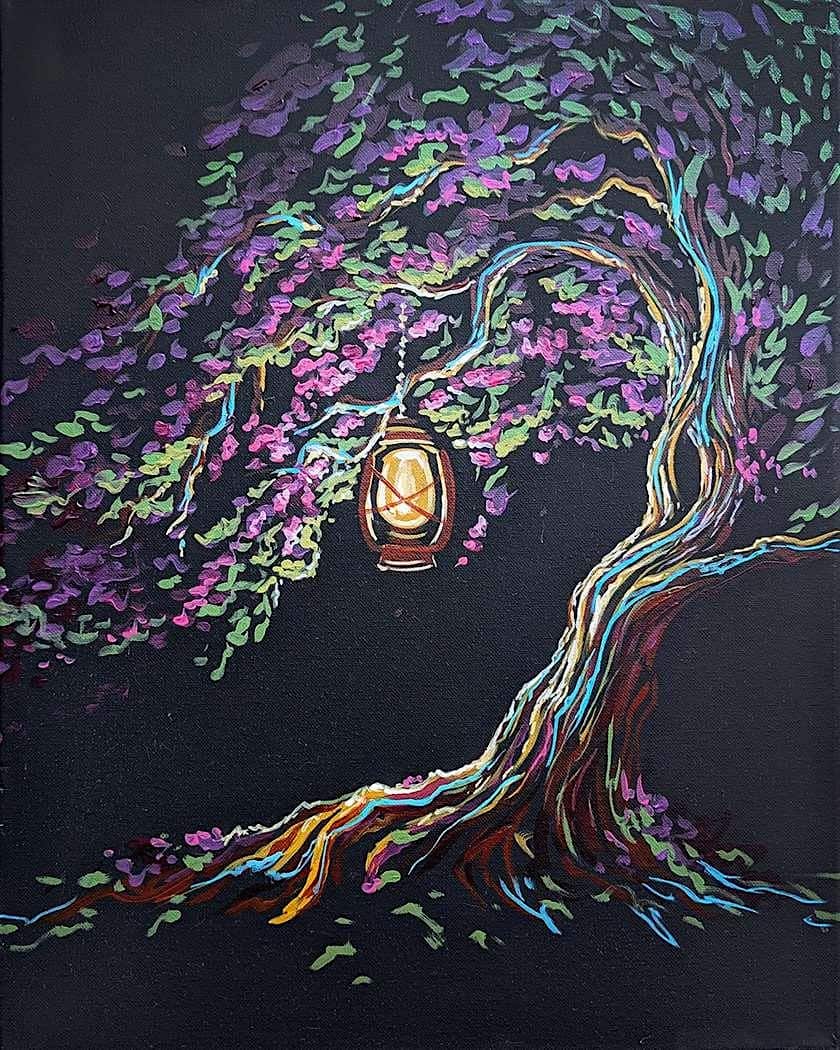 Paint and Sip – Lantern In the Forest – St. Charles, IL at Pinot’s Palette St. Charles, IL – St. Charles, IL