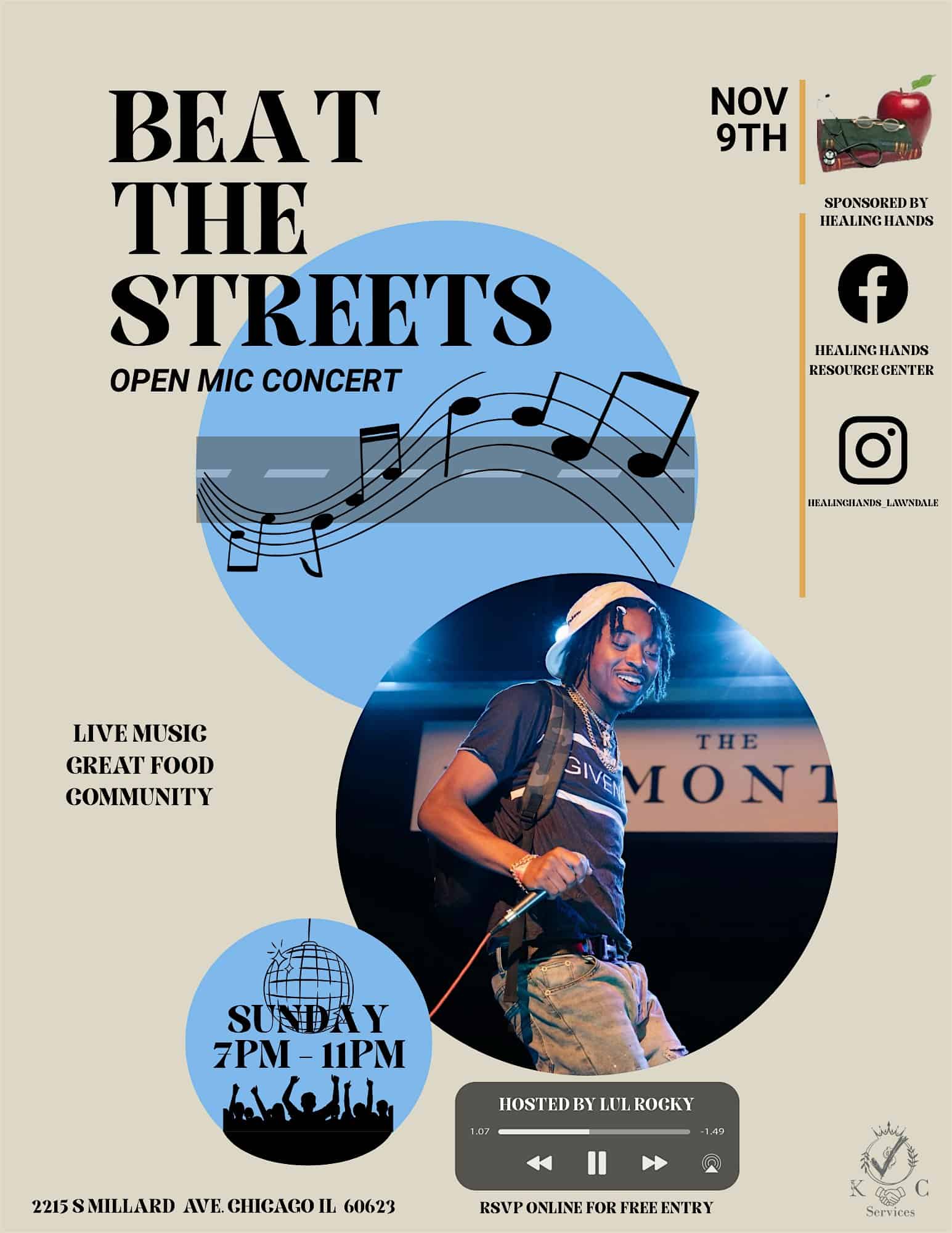 Beat The Streets: Open Mic at 2217 S Millard Ave – Chicago, IL