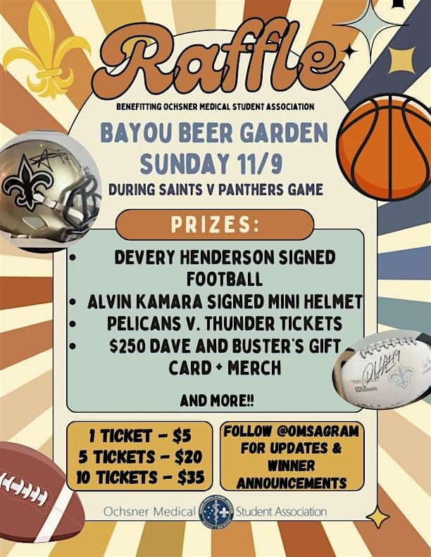 OMSA Raffle at Bayou Beer Garden – New Orleans, LA