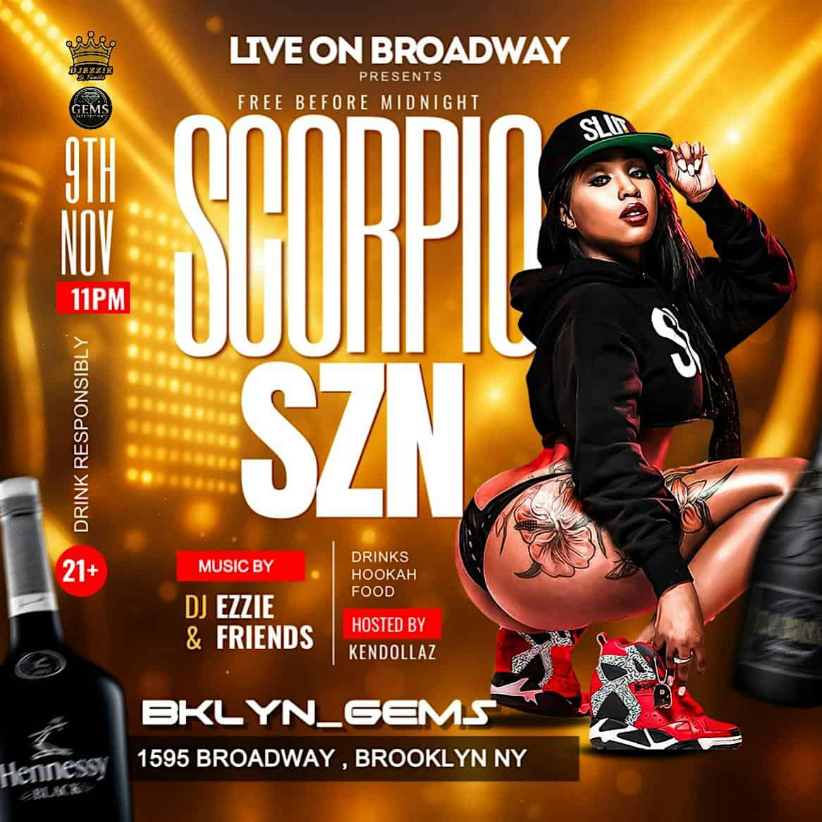 Scorpio SZN Takes Over Broadway! at Gems Bar and Lounge – Brooklyn, NY
