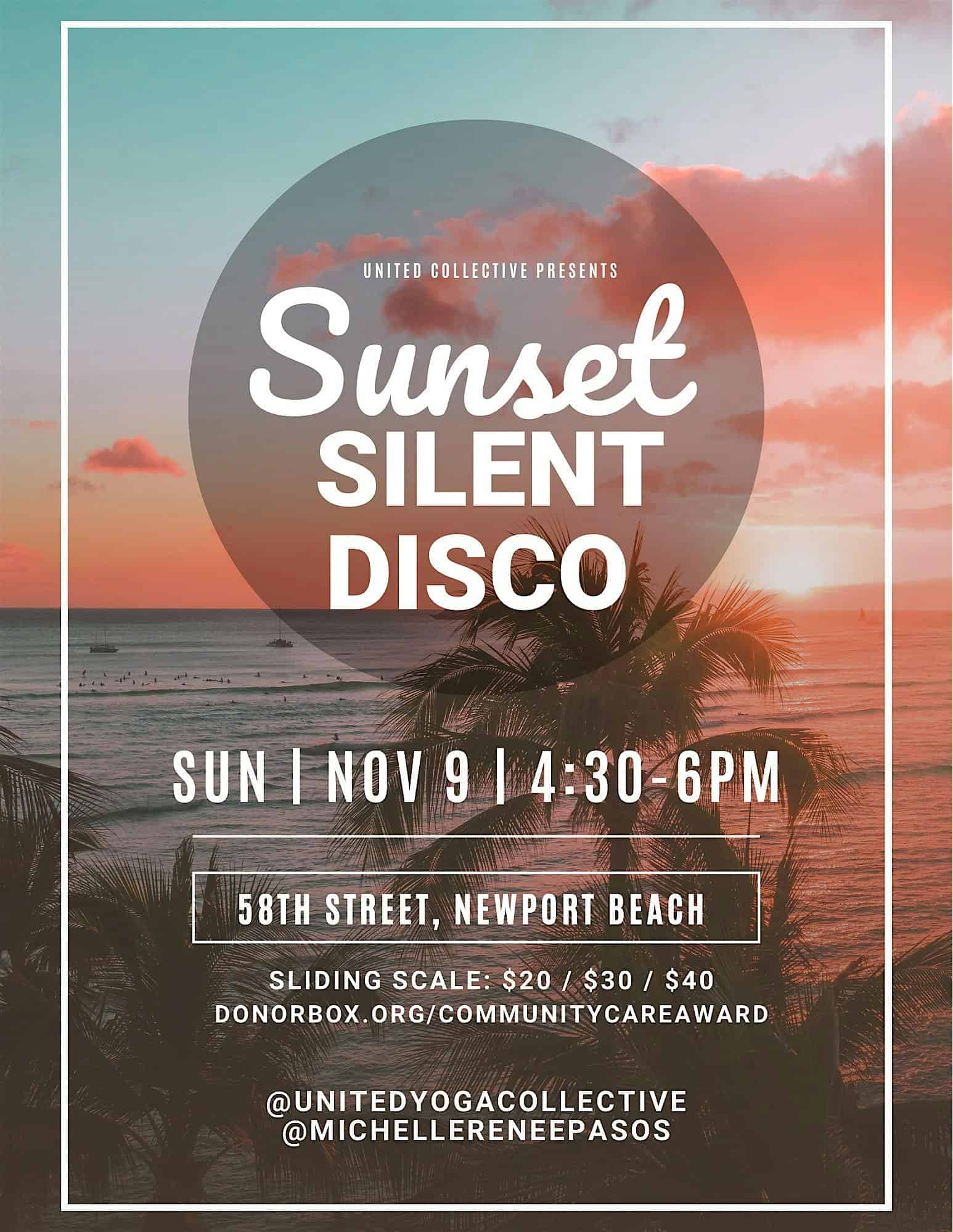 Sunset Silent Disco at 58th Street – Newport Beach, CA