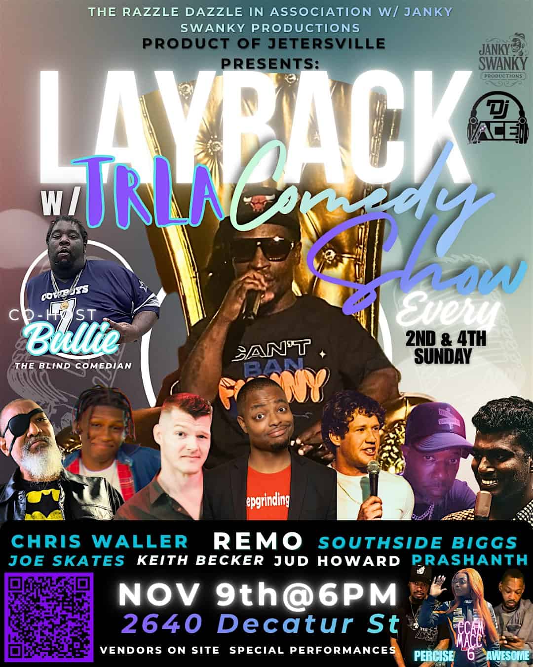 Layback w/ TRLA Comedy Show at 2640 Decatur St – Richmond, VA