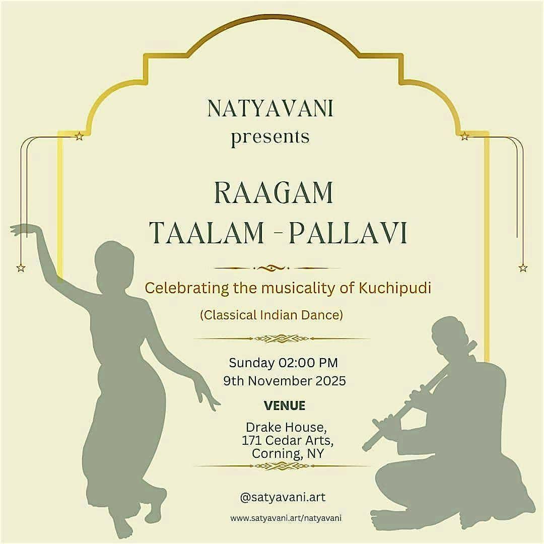 RAAGAM-TAALAM-PALLAVI: An afternoon of Kuchipudi Dance & Music at 171 Cedar Arts Center – Corning, NY