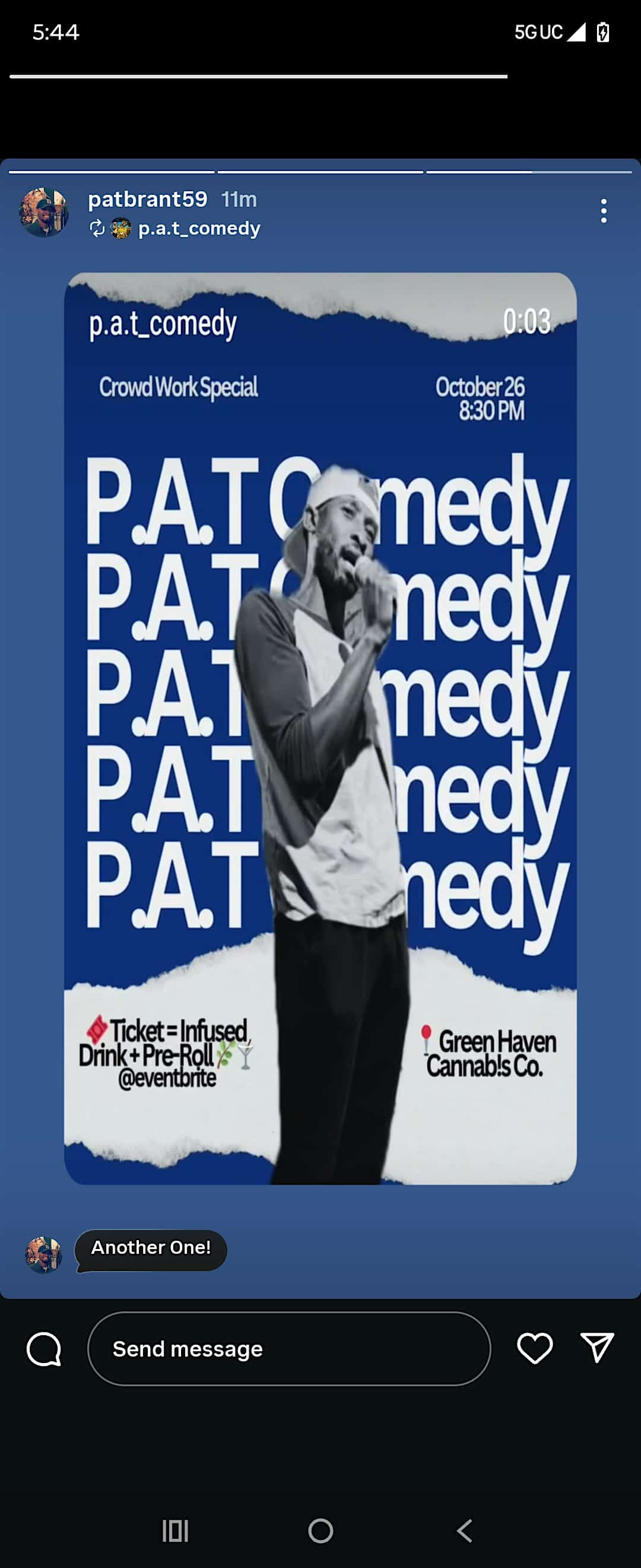 Comedy Crowd Work at Green Haven at Green Haven Cannabis – San Antonio, TX