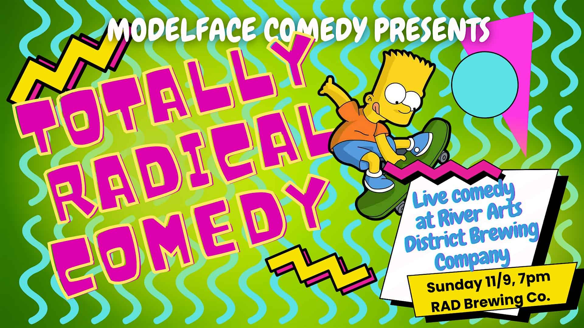 Totally Radical Comedy at RAD Brewing Co. at The River Arts District Brewing Company (RAD Brewing Co.) – Asheville, NC