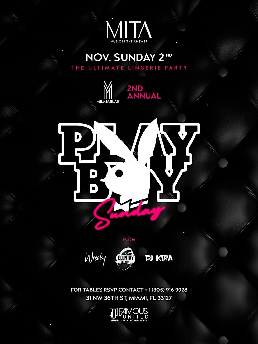 PLAYBOY SUNDAYS at MITA – Miami, FL