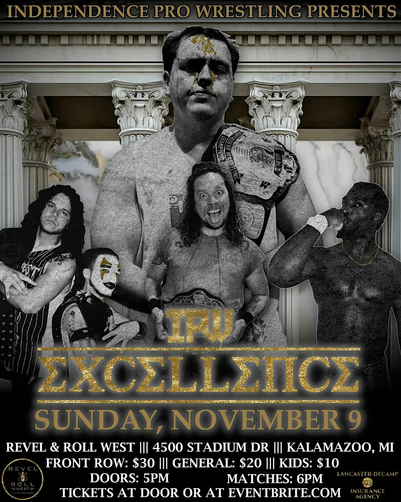 IPW: EXCELLENCE – Live Pro Wrestling in Kalamazoo at Revel & Roll at Revel & Roll West – Kalamazoo, MI