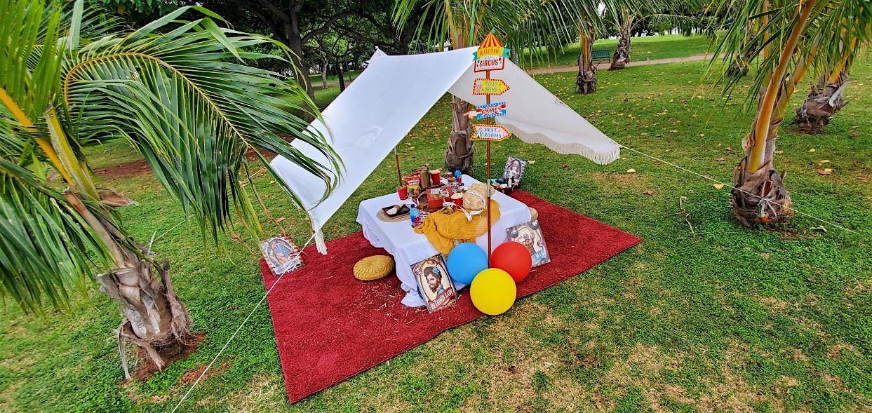 Circus Murder Mystery Picnic for up to EIGHT at Beach Park in Honolulu (please email for location) – Honolulu, HI