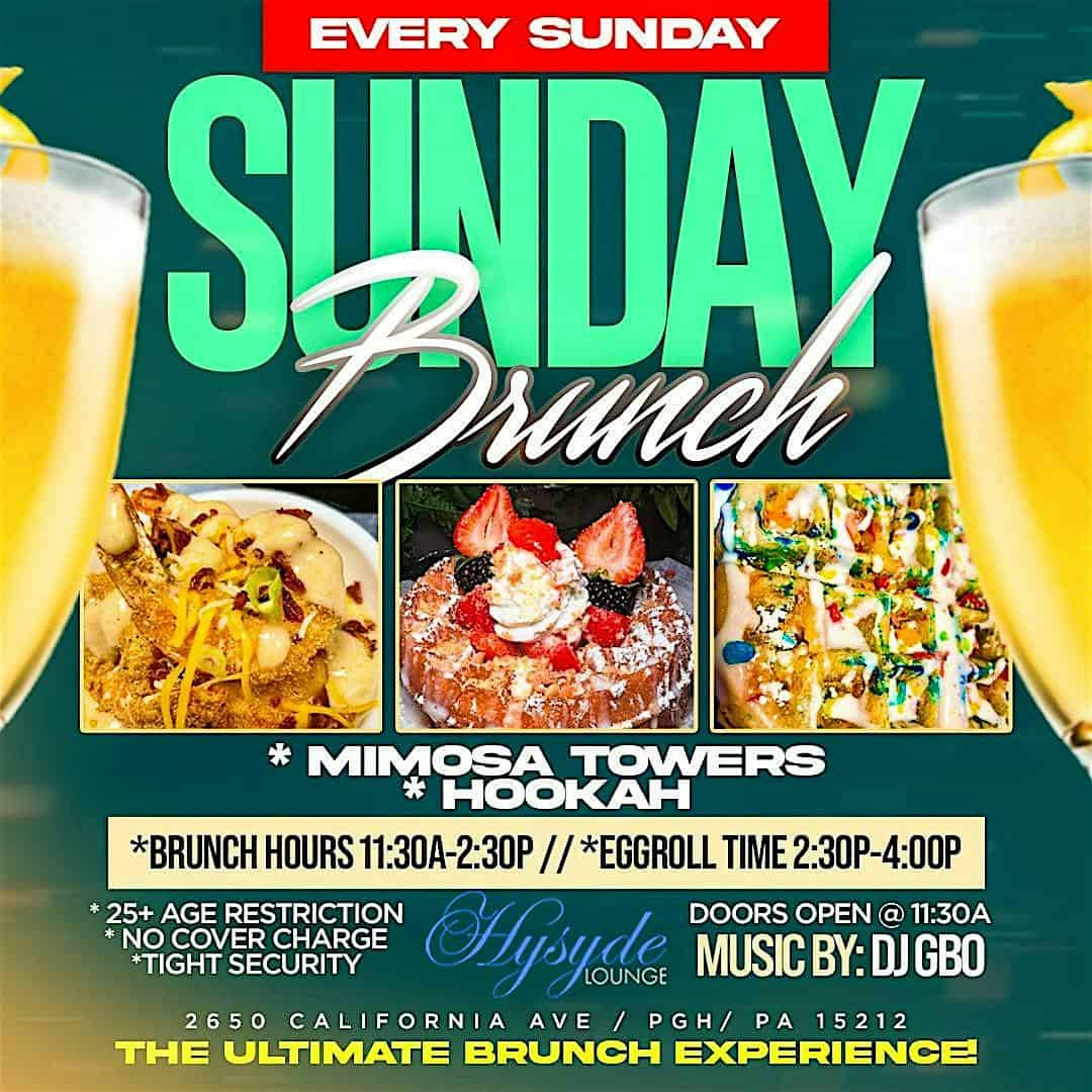 Sunday Brunch at Hysyde Lounge – Pittsburgh, PA