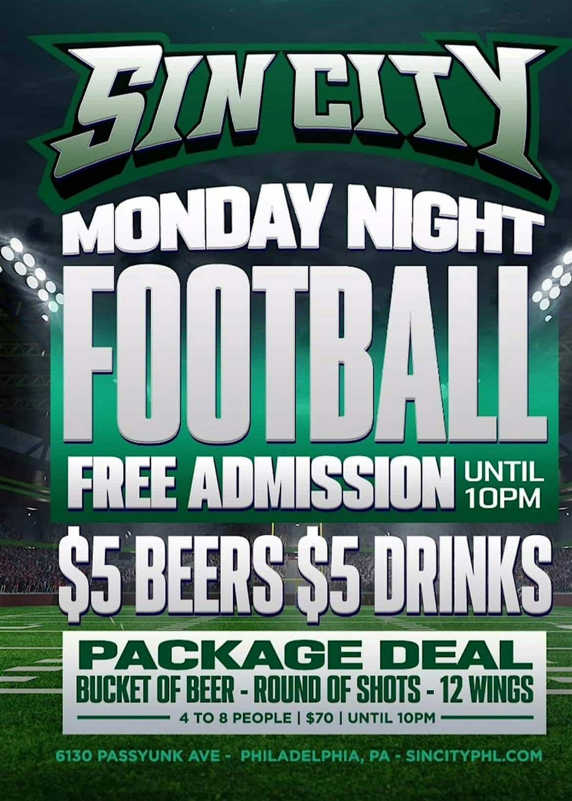 Monday Night Football & Cigars at 6130 Passyunk Ave – Philadelphia, PA