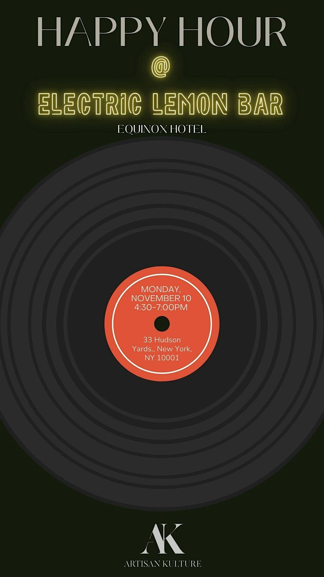 Artisan Kulture Happy Hour – BDNY at Electric Lemon – New York, NY