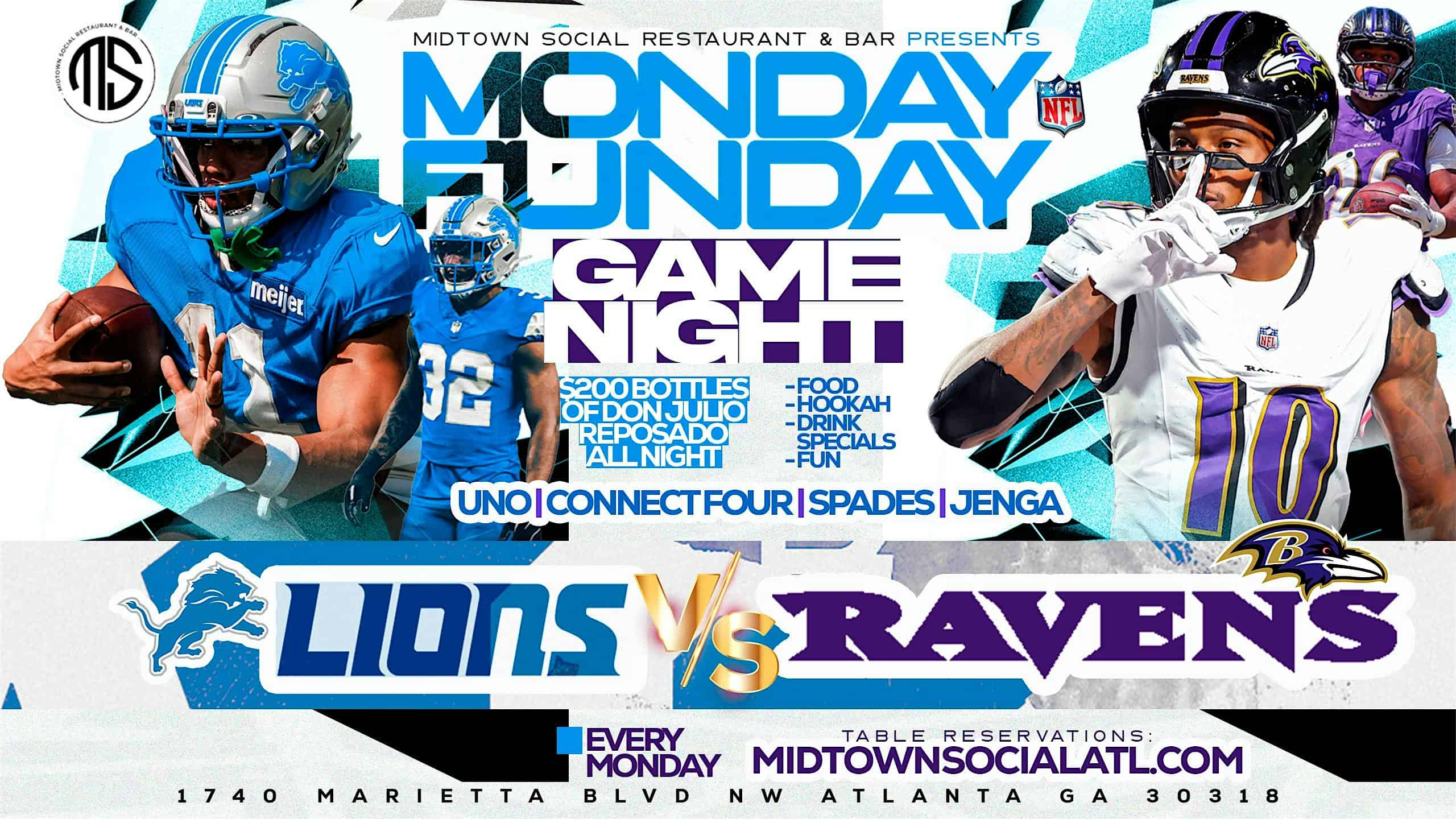 Monday Fundays Game Night at Midtown Social Restaurant at Midtown Social Restaurant & Bar – Atlanta, GA