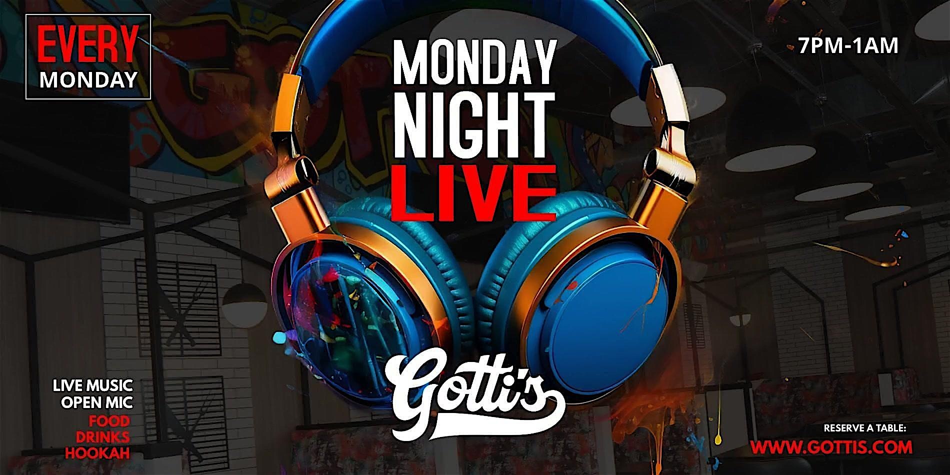 Monday Night Live @ Gotti’s: Open Mic & Karaoke at 811 St Emanuel St – Houston, TX