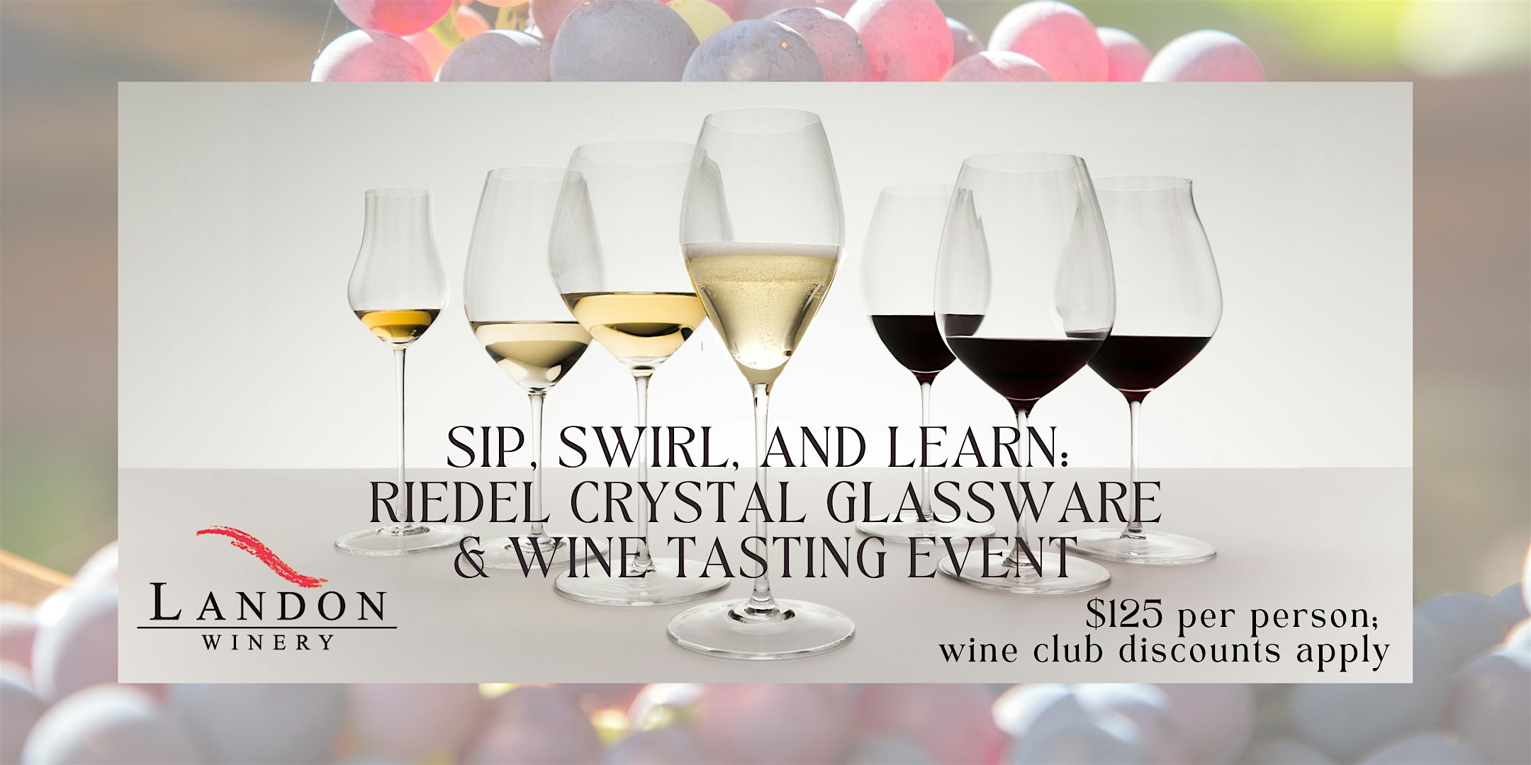 Riedel Glassware Tasting Experience at Landon Winery Wylie at Landon Winery- Wylie – Wylie, TX