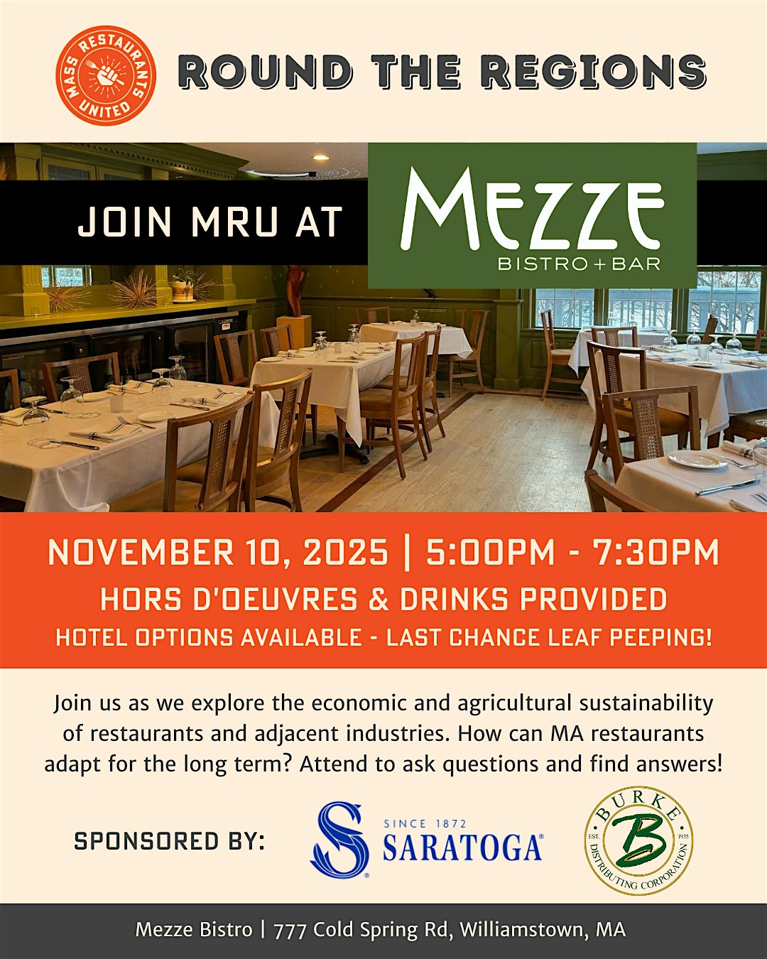 Round the Regions at Mezze Bistro + Bar – Williamstown, MA