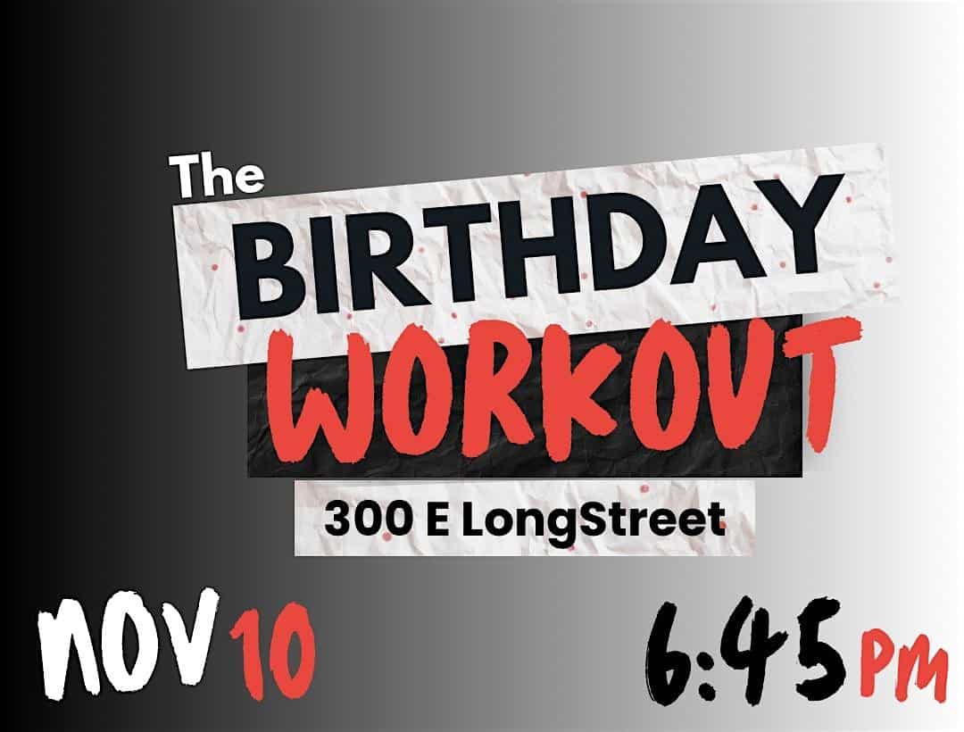 AP’s Birthday Workout! at Long Street Studio – Columbus, OH