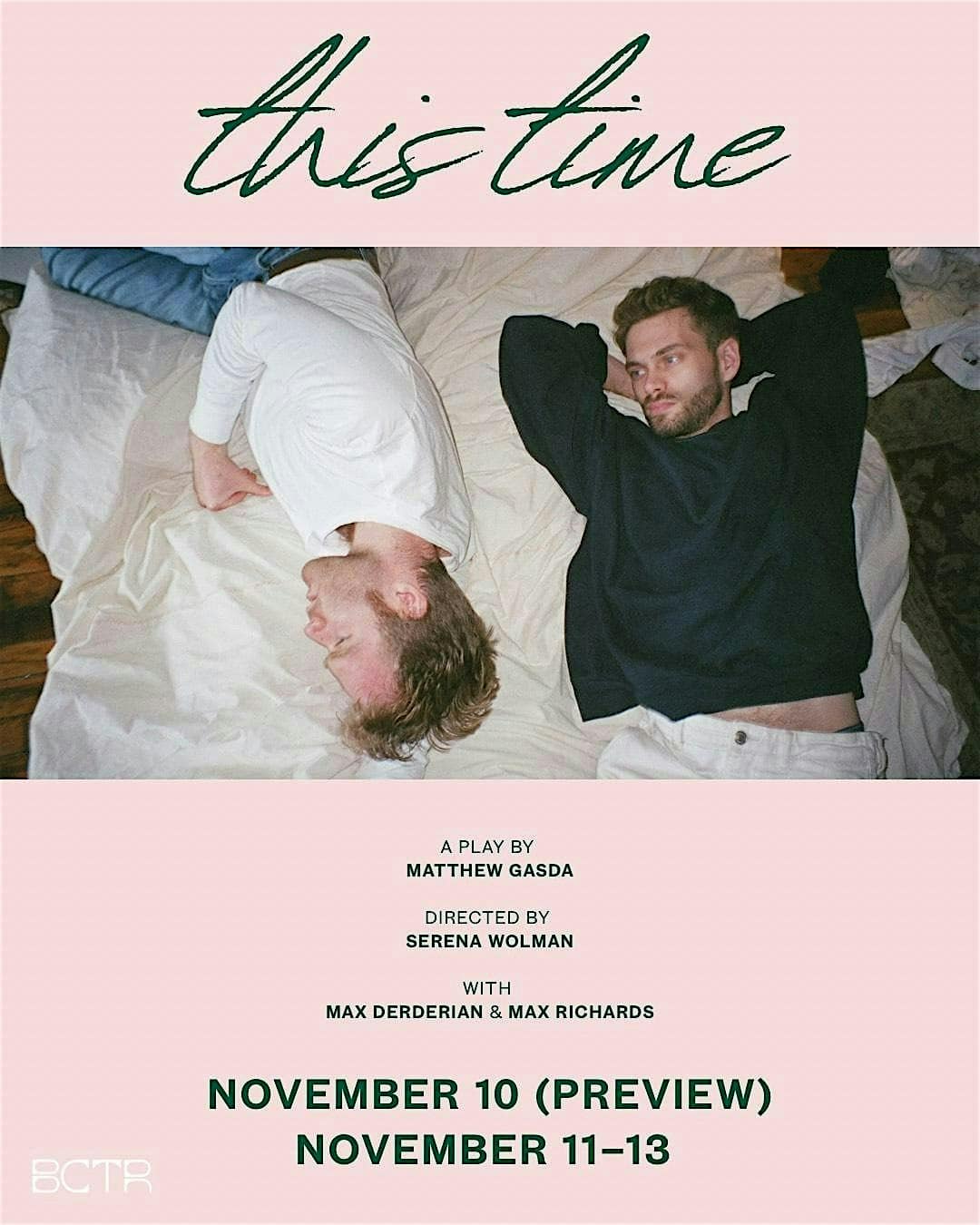 This Time at The Brooklyn Center for Theater Research – Brooklyn, NY