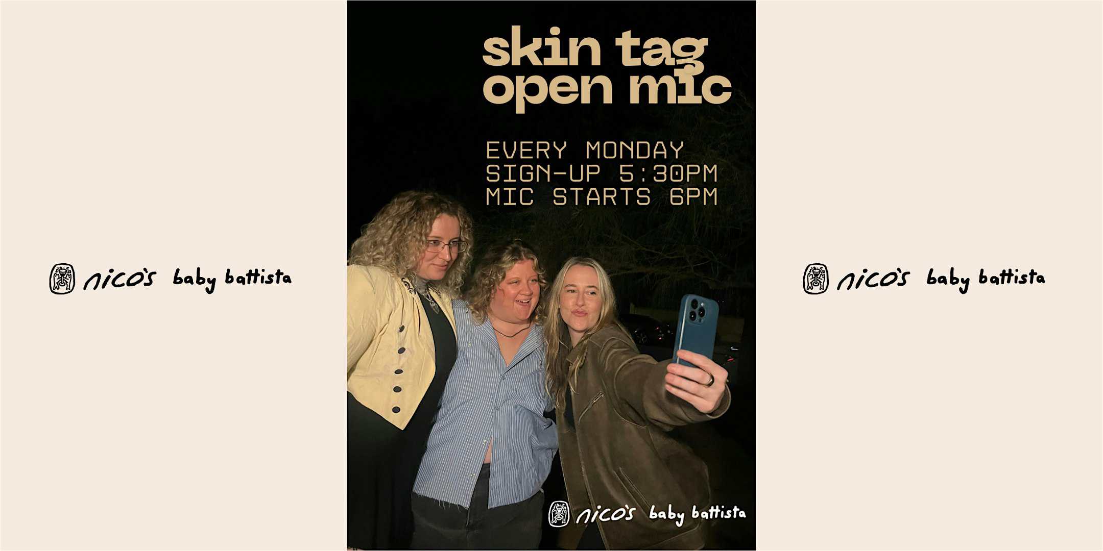 Skin Tag | Comedy Open Mic @ nico’s at nico’s – Los Angeles, CA