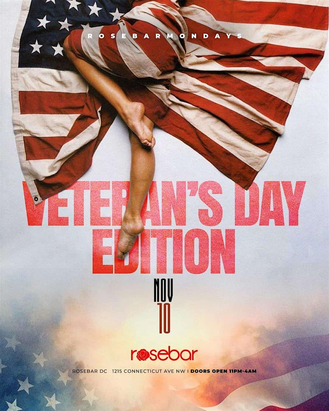 ROSEBAR MONDAYS VETERANS DAY EDITION at Rosebar Lounge – Washington, DC