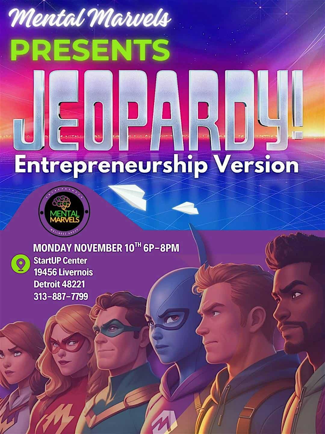 Mental Marvels-Entrepreneurship JEOPARDY at 19456 Livernois – Detroit, MI