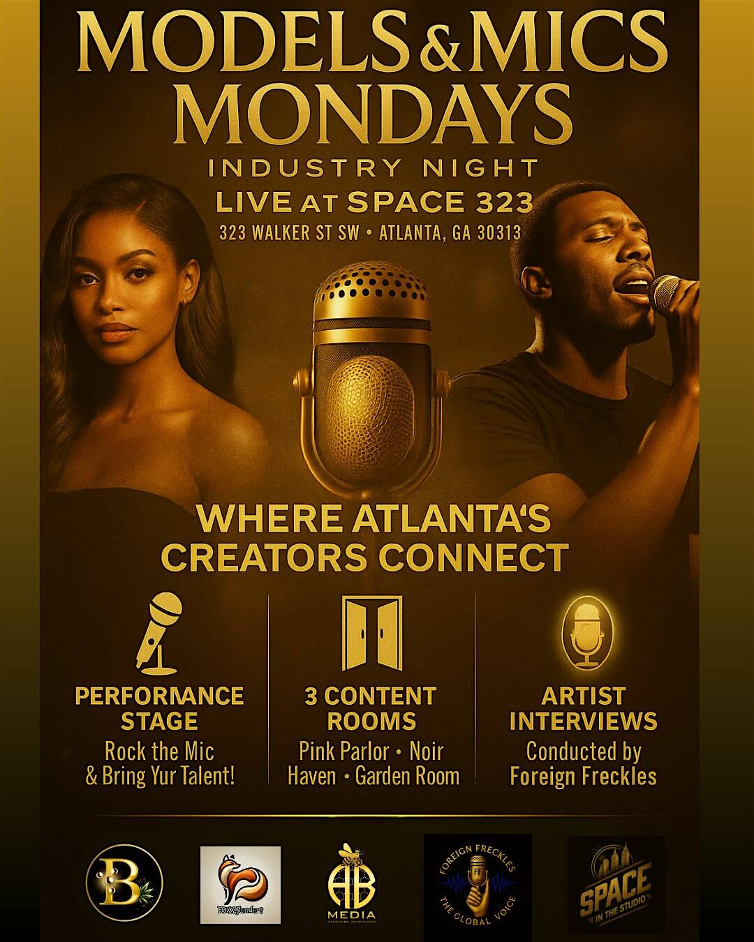 Models & Mics Mondays at 323 Walker St SW – Atlanta, GA