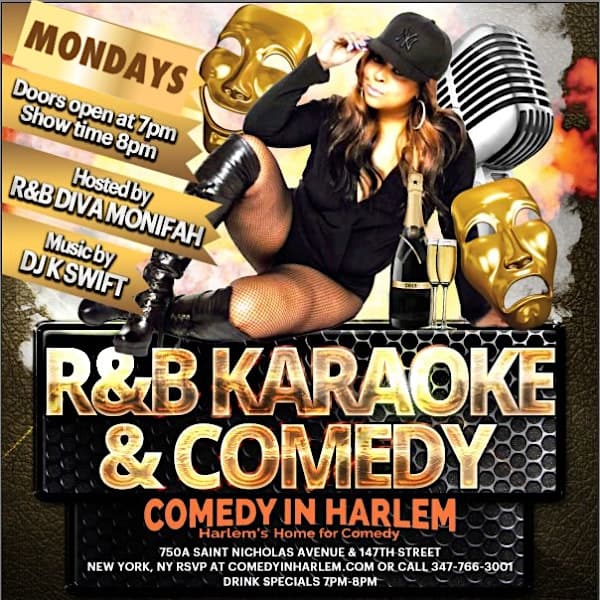 R&B Karaoke and Comedy hosted by Monifah at Comedy In Harlem – New York, NY