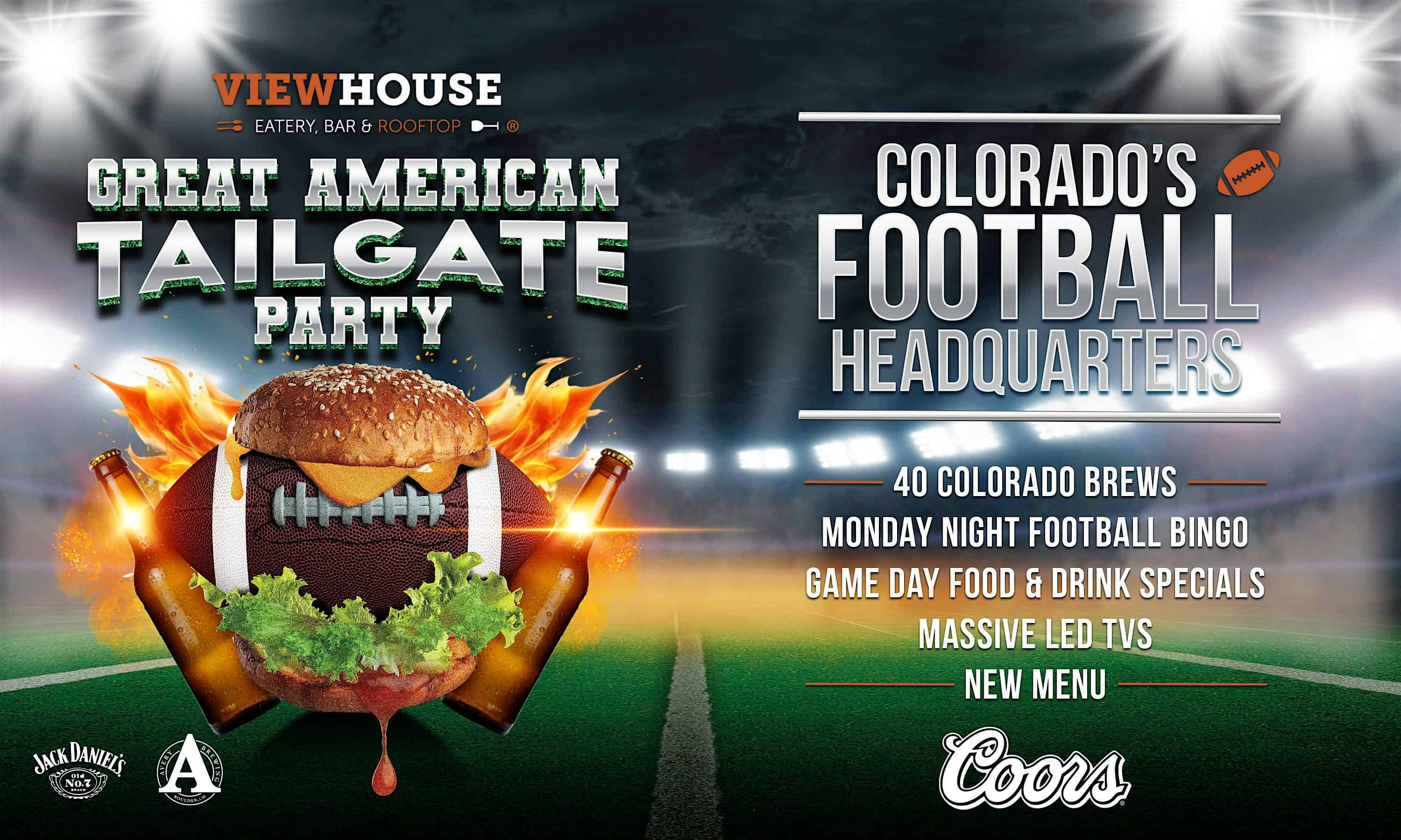 Great American Tailgate: Monday Wing Deal! at ViewHouse Centennial – Centennial, CO