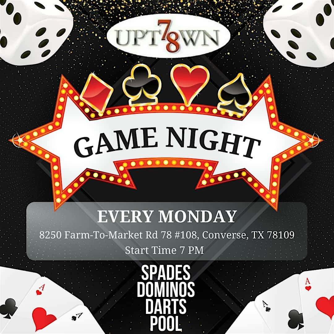 Game Night at 8250 Farm-To-Market Rd 78 #108 – Converse, TX